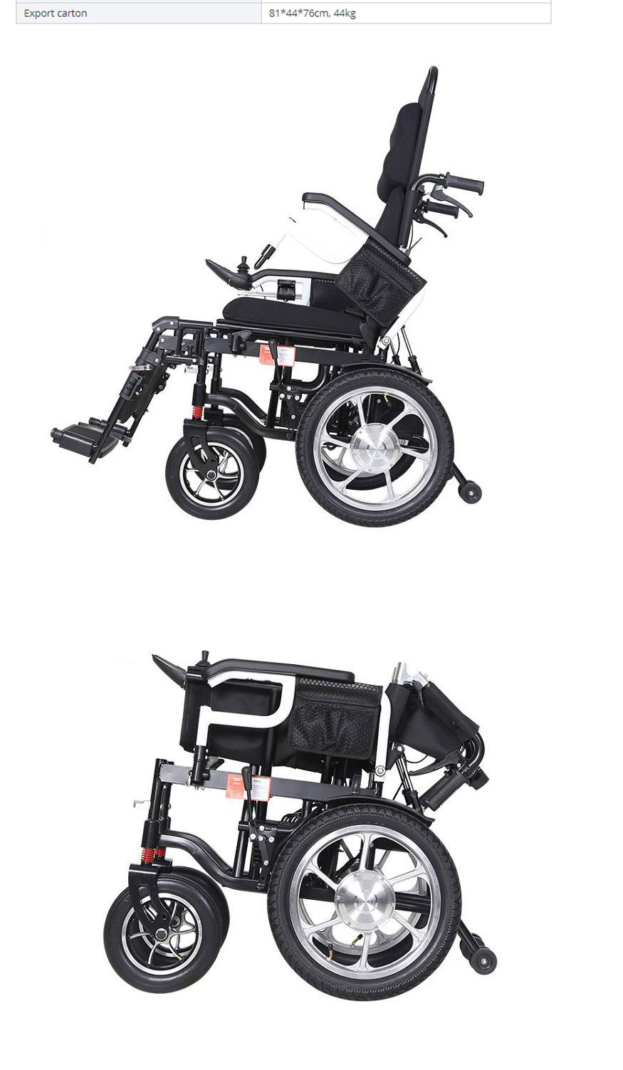 Medical Lightweight Big Wheel Wheelchair Folding Potable Elderly Disabled Electric Wheelchair