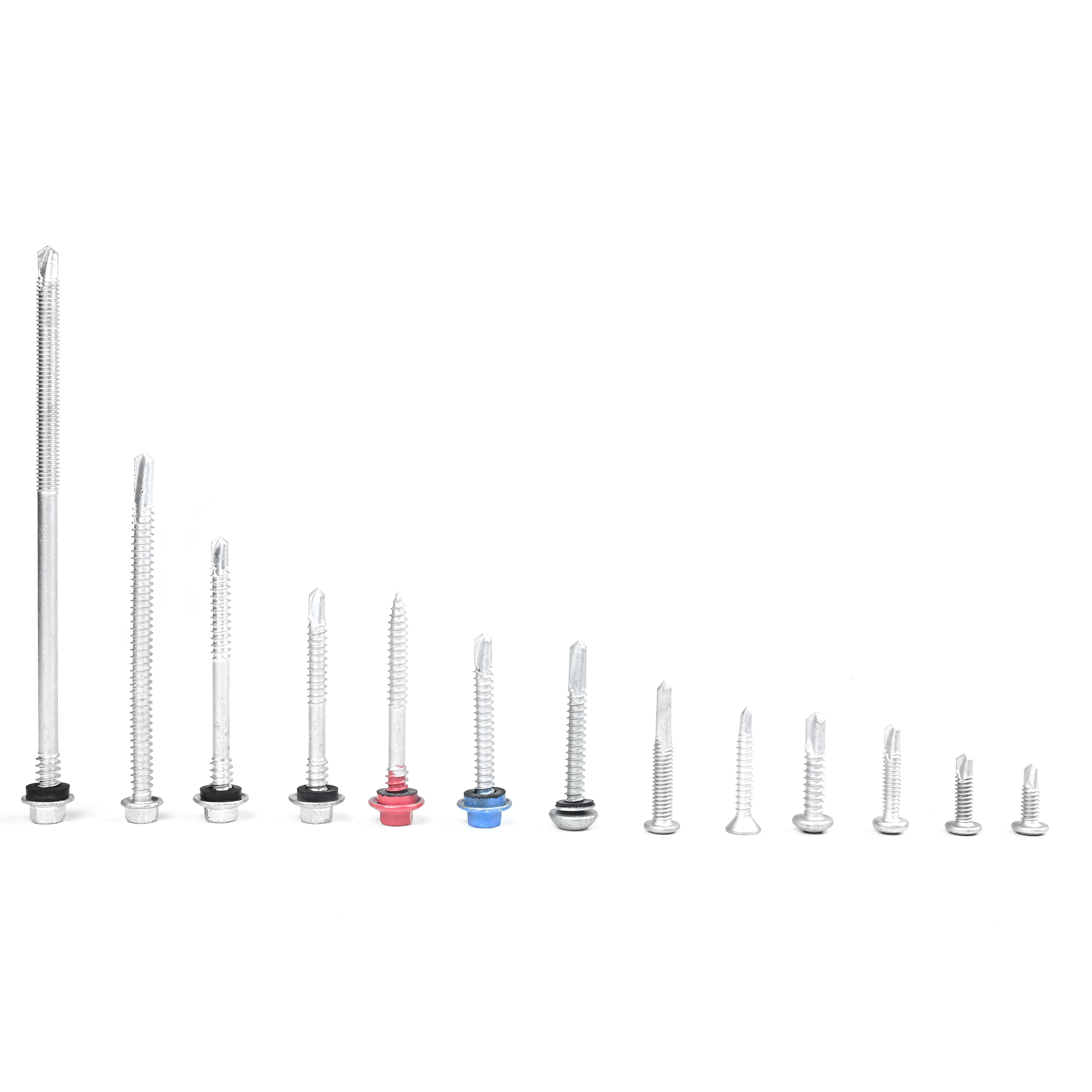 Installation Stainless Steel Hex Washer Head Self Drilling Tek Screws for Wood Metal