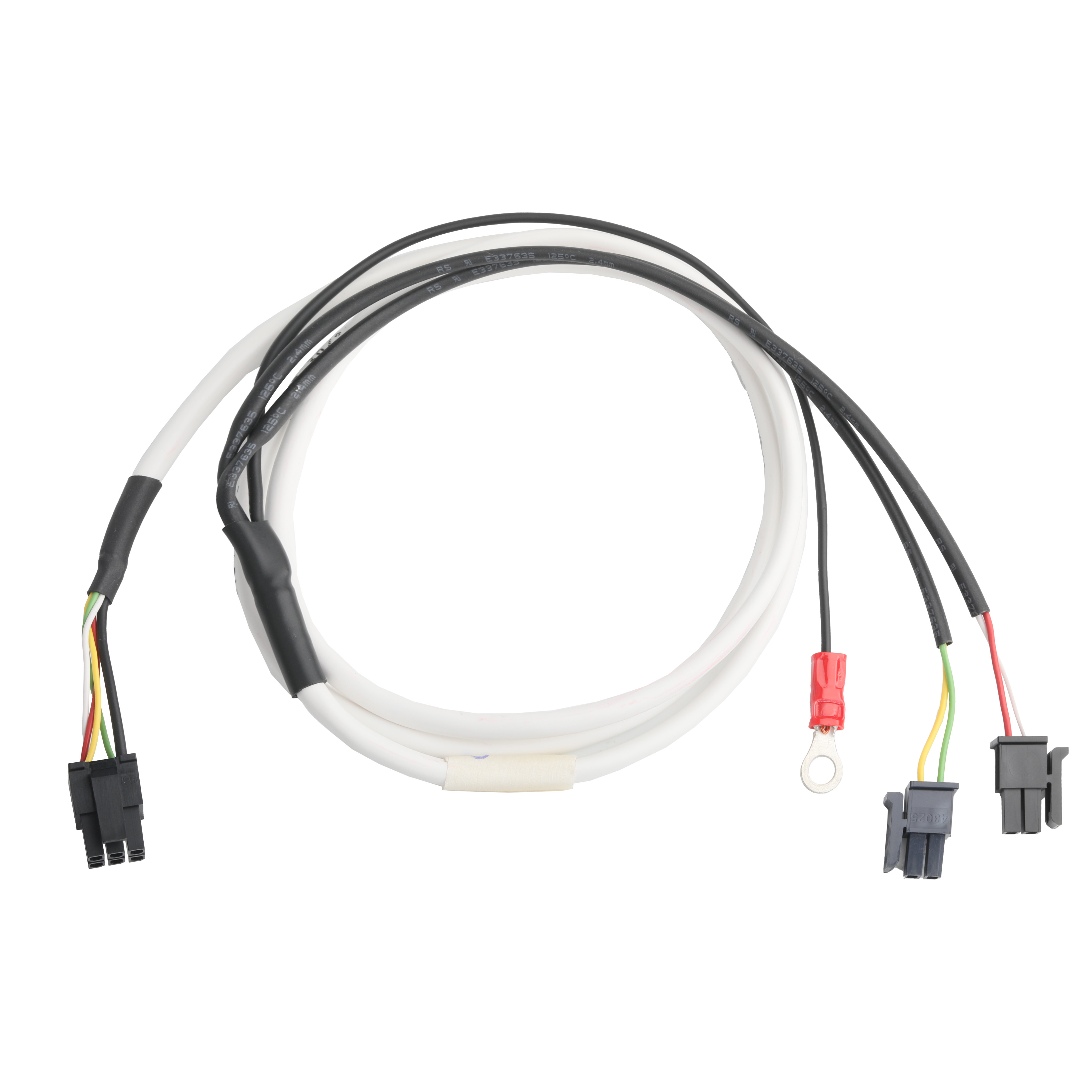 LVDS CABLE HSG 43025-0600 Picth 3.0mm MX to HSG 43025-0200 and RV1.25-4 connector OEM/ODM length Cable Customize