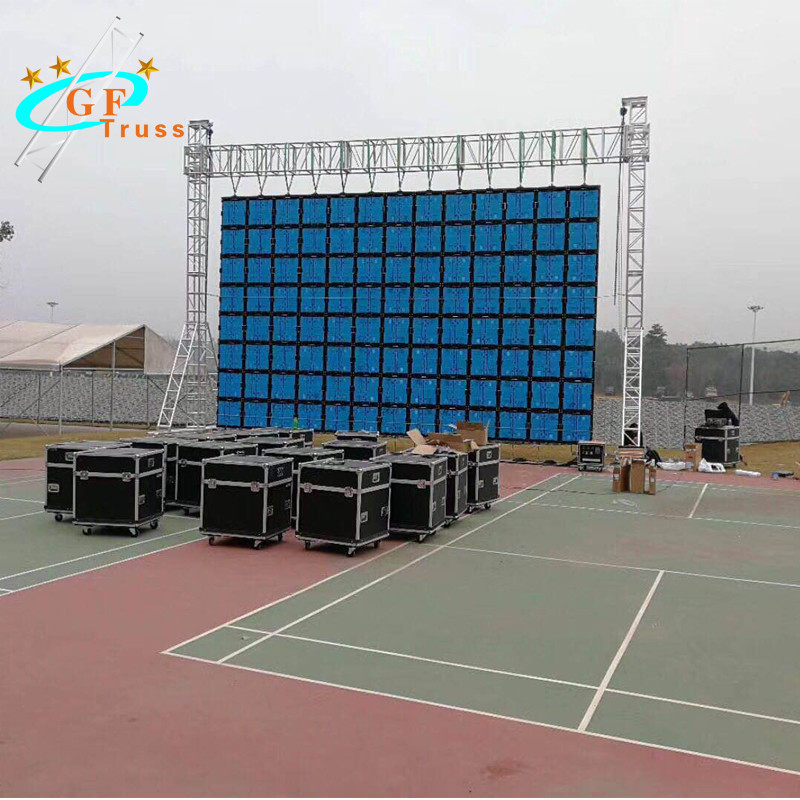 6061 Aluminum LED Screen Truss Wall Ground Stacking System Quick Ground Stack Install