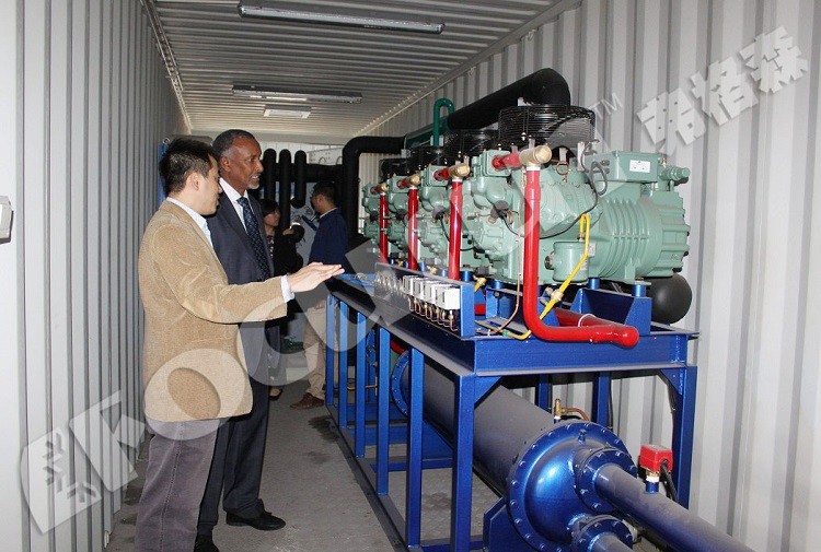 2200 KG Flake Ice Machine for Meat Production Ammonia Flake Ice Plant Food Beverage