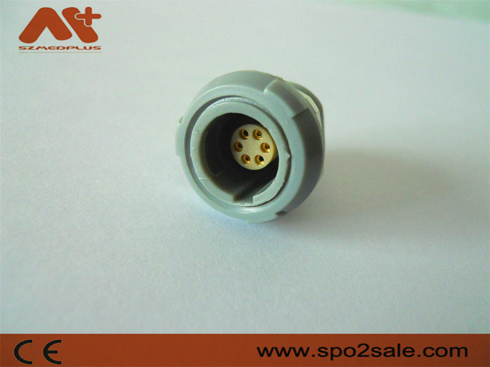(G51M07-P06LFD0-0070) 1P pull push 6 pin single notch Plastic socket,plastic,Grey