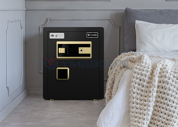 Fingerprint Lock Smart Home Safe Box Dual Alarm 26kg(Black)