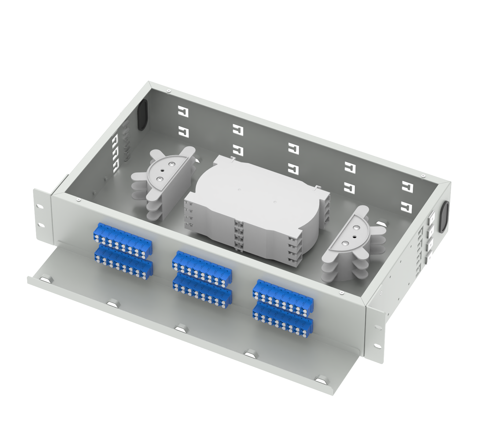 Sub Optic Distribution Frame 48 Ports 19 Inch LC UPC Patch Panel for Network FTTH Best
