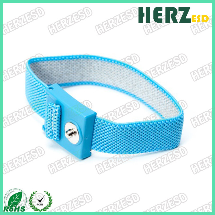 Comfortable Adjustable ESD Safety Strap , Anti Static Wrist Strap Customized Color