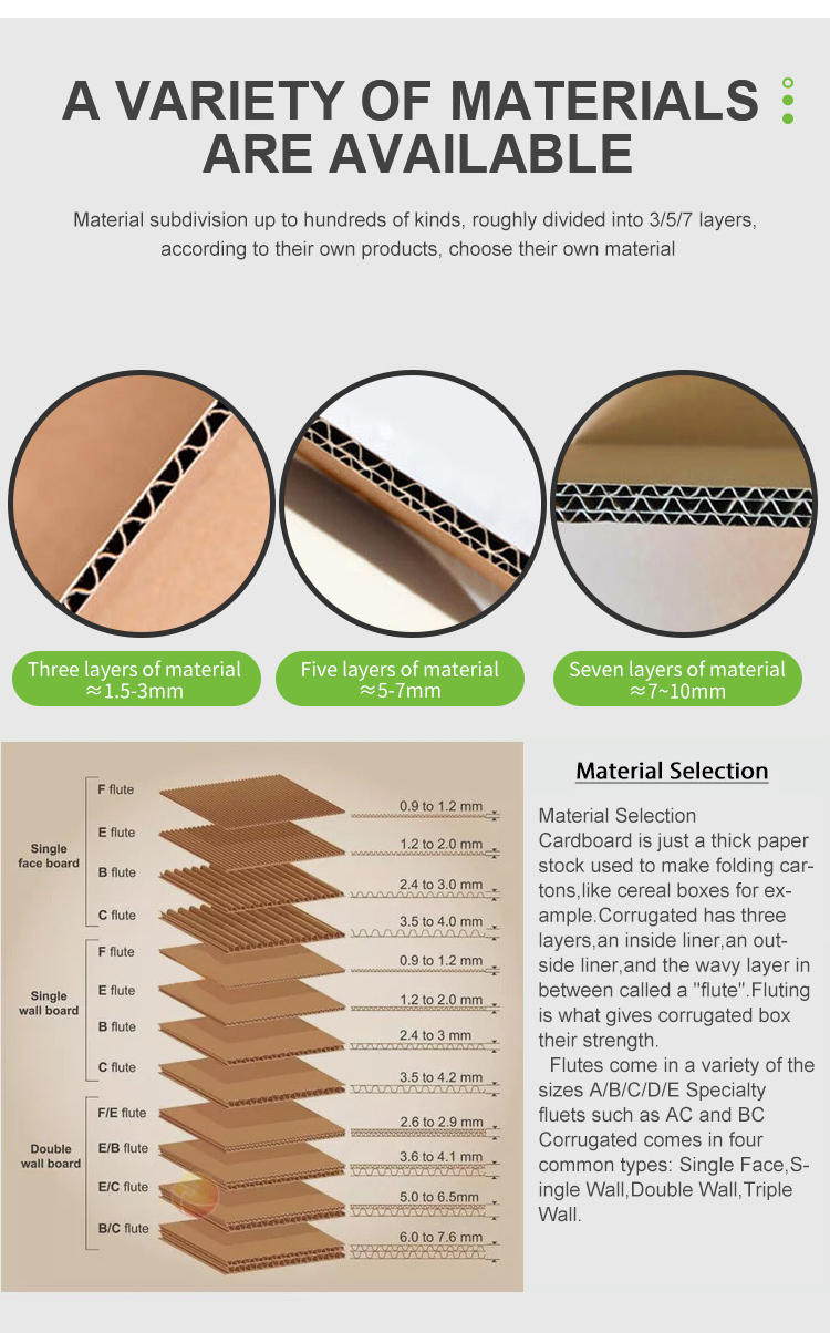 Practical Kraft Paper Corrugated Gift Box Dustproof Wear Resistant