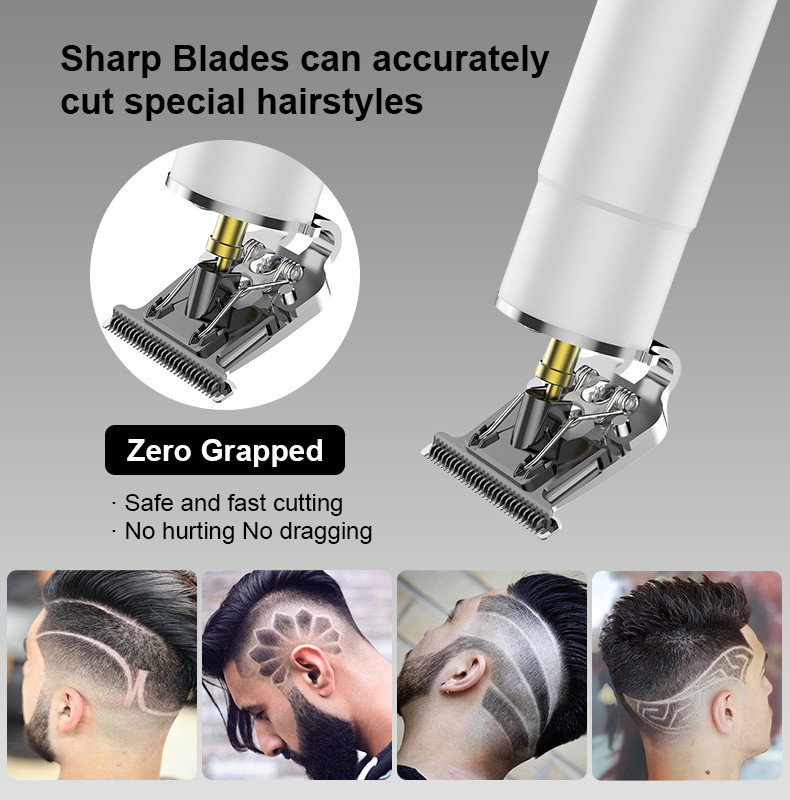 Li Ion Battery Professional Barber Shop Hair Clippers 100v-240v Electric Trimmer