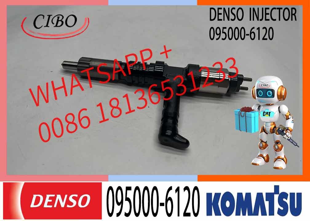 Car Assembly Injector Engine Excavator 6261-11-3100 095000-6120 Fuel Injectors 095000-6120