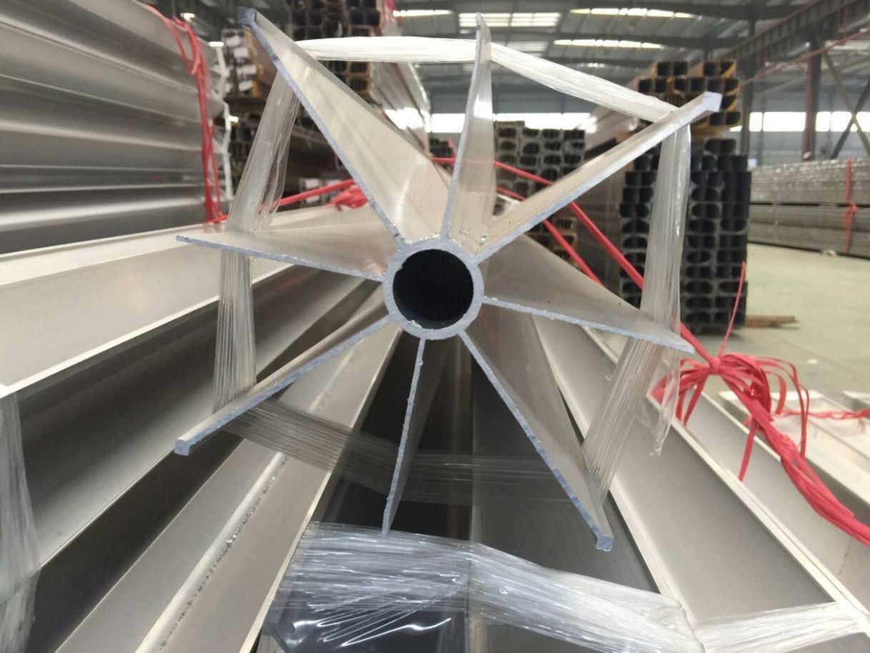 High Strength 7075 Alum Extrusion Profile Light Weight Used As Mortar Tail Fin