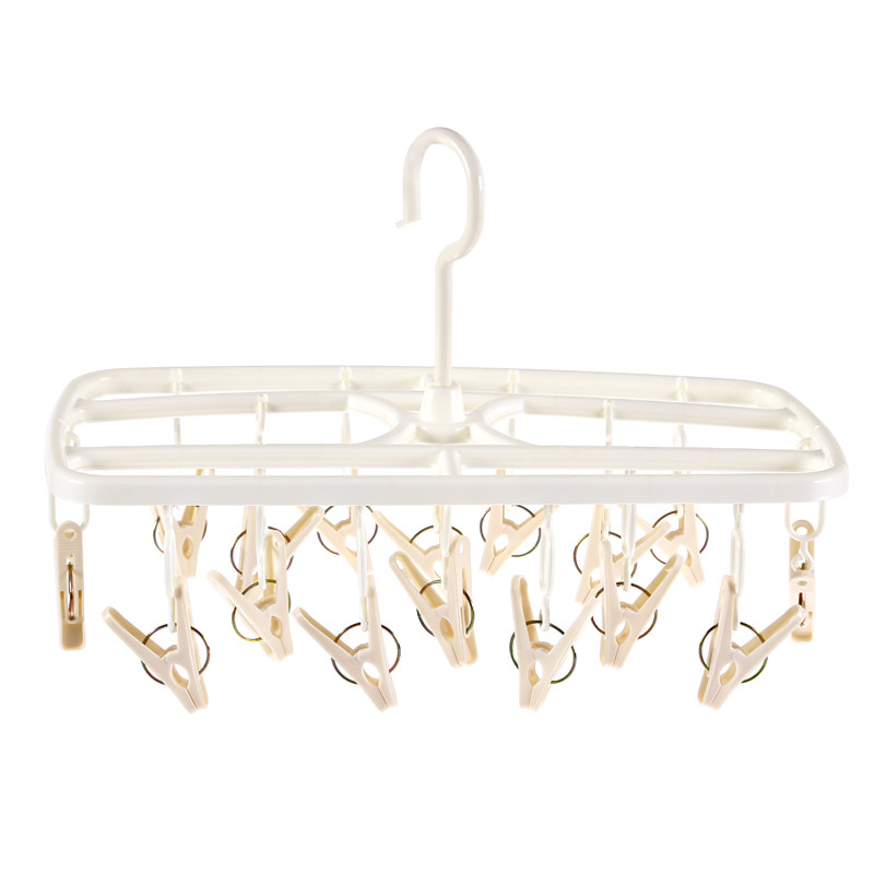 16 Non Slip Children Sock Drying Rack Laundry Hanger Clothes Hanger Clips