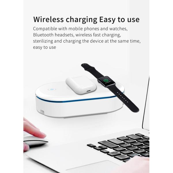 15W 4 in 1 Multifunctional Wireless Charger with UV Disinfection