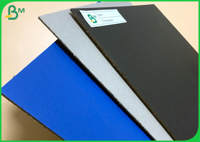 A4 A3 Sheets Hard Stiffness 2MM 3MM Thick Recycled Black / White Cardboard