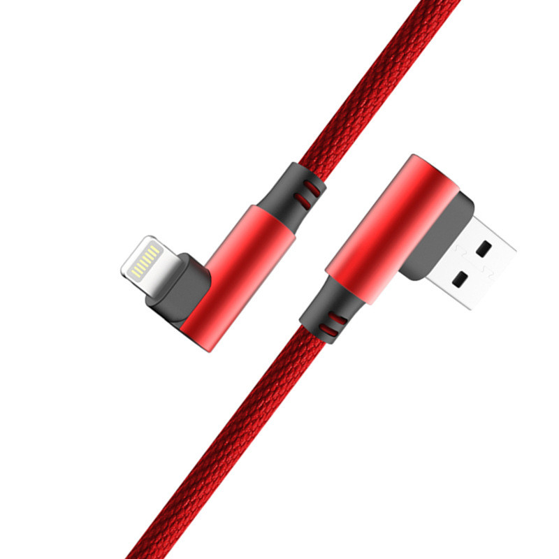 Blue,Red,Black Nylon braided lightning cable,USB A ,8pin lightning connector