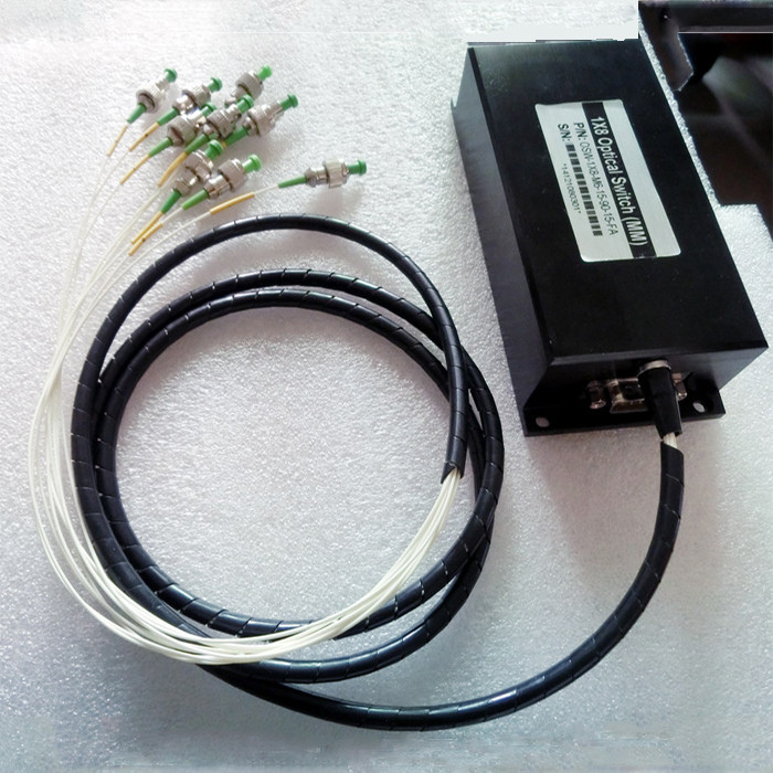 8 Port Fiber Optic Switch 1x8 Optical Switch For Connection 1260 - 1650 Nm