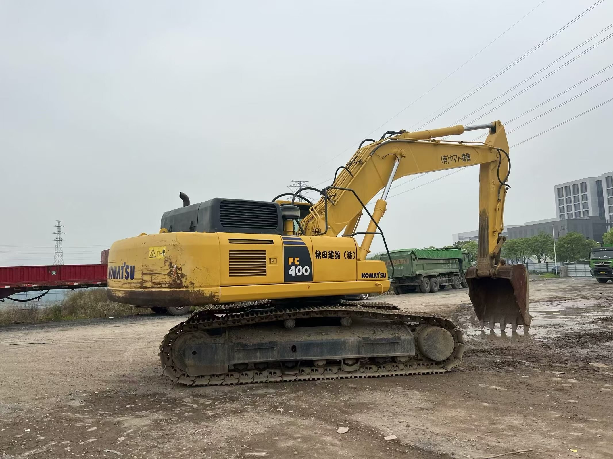 Large Used Excavator Komatsu PC 400-8R Diesel Digging Machine 40 Tons Machinery