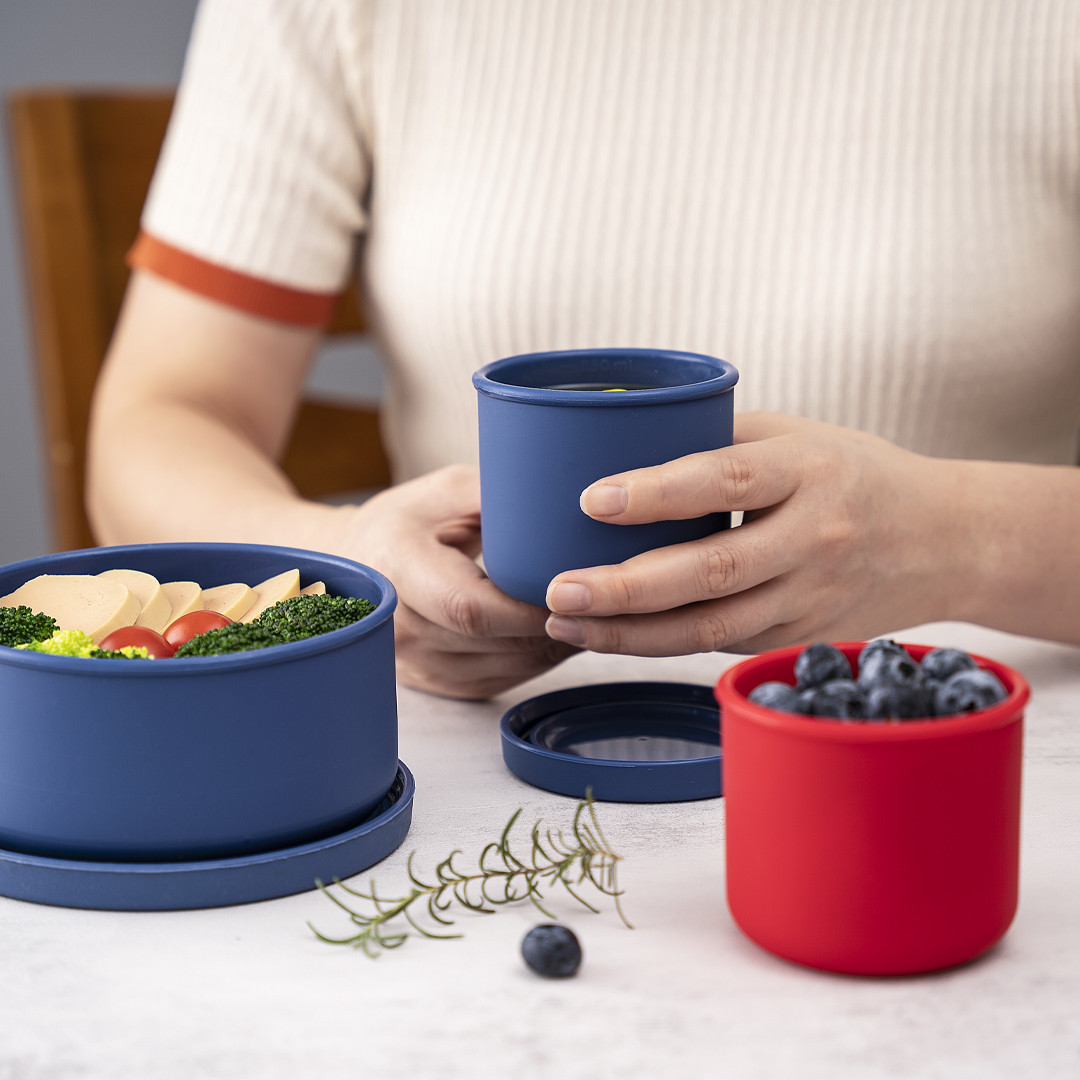 Silicone Bento Box For Kids Toddlers Silicone Food Grade Lunchbox LeakProof