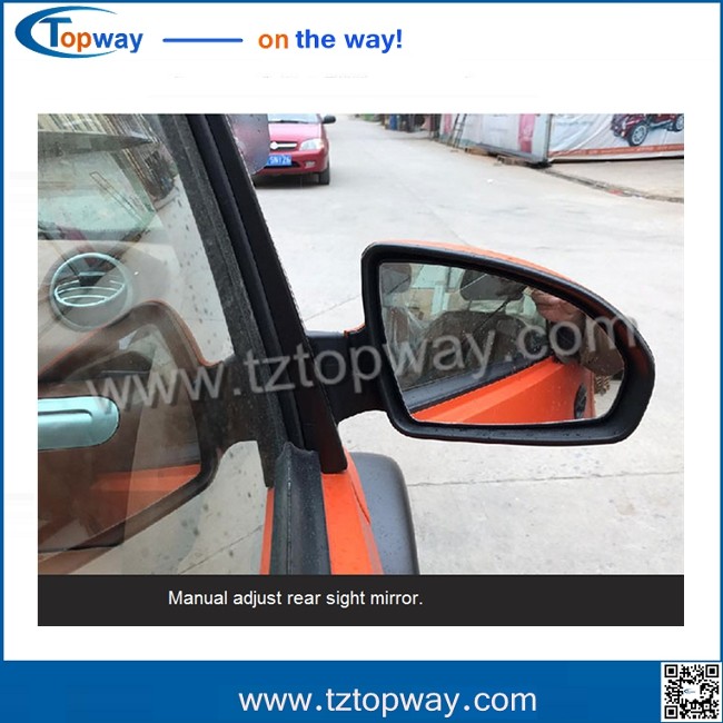 4kw electric vehicle car radius of turning circle 4000mm with aluminum alloy wheel rim