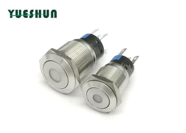 Quality Surface Mount 16mm DPDT 1NO1NC Led Push Button Switch for sale