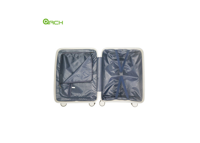 Manufacturer PP Hard Sided Travel Trolley Luggage with Double Spinner Wheels