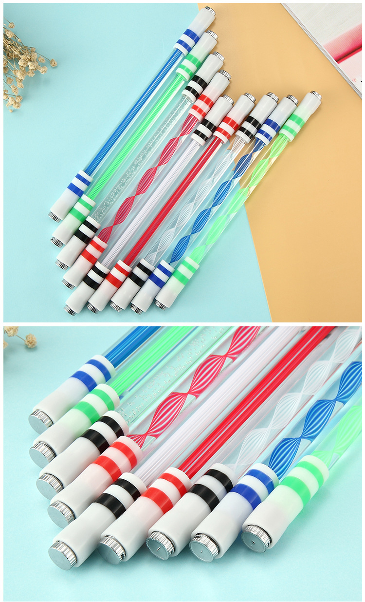 Plastic Luminous Hand Spinner Pen for Stress Relief and Creative Writing Length of 0M