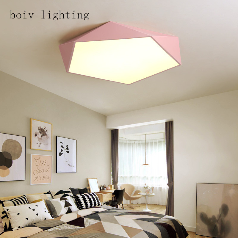 concise modern diamond Ma Long Series small/medium/big simple and fashionable bedroom/living room/balcony ceiling lamp
