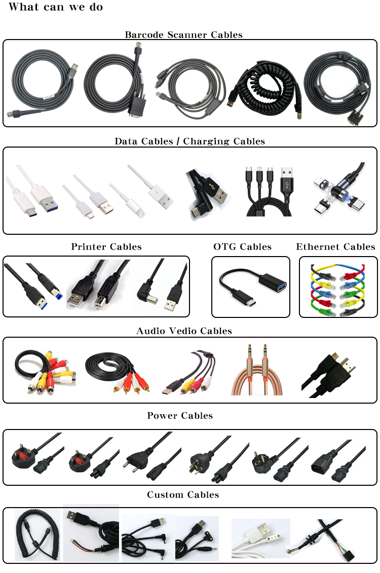 5M Barcode Scanner Usb Cable For Datalogic D100 GD4130 QD2130