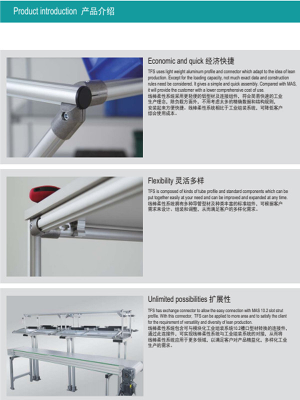 JY L7 Multi Aluminium Tube Connectors Outer Structural Aluminum Tubing Connectors
