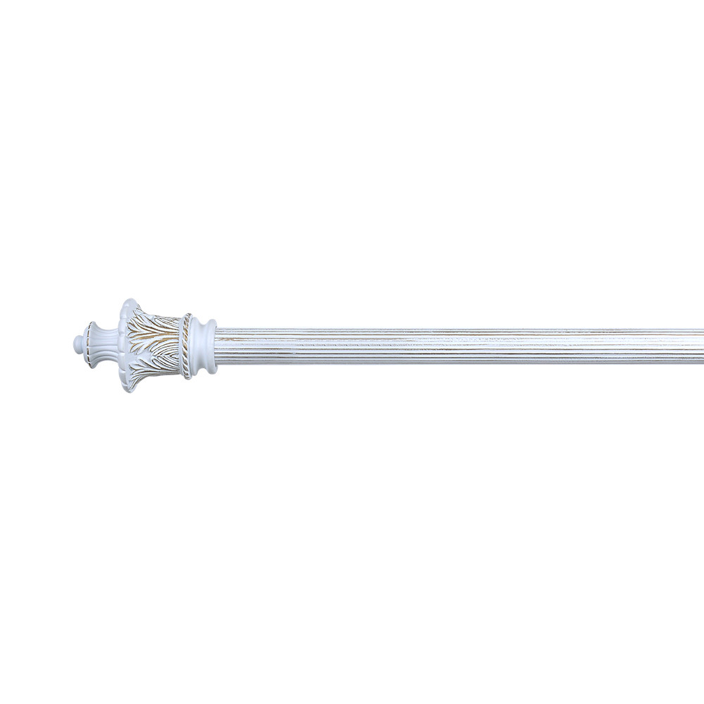 Retro Style Pipe Curtain Rods 28mm Resin Cup Shape