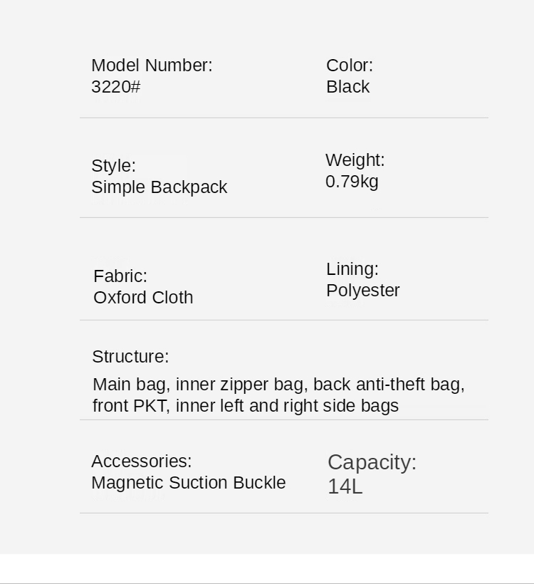 PU Leather Travel Men Business Backpack With Physiological Curve Back