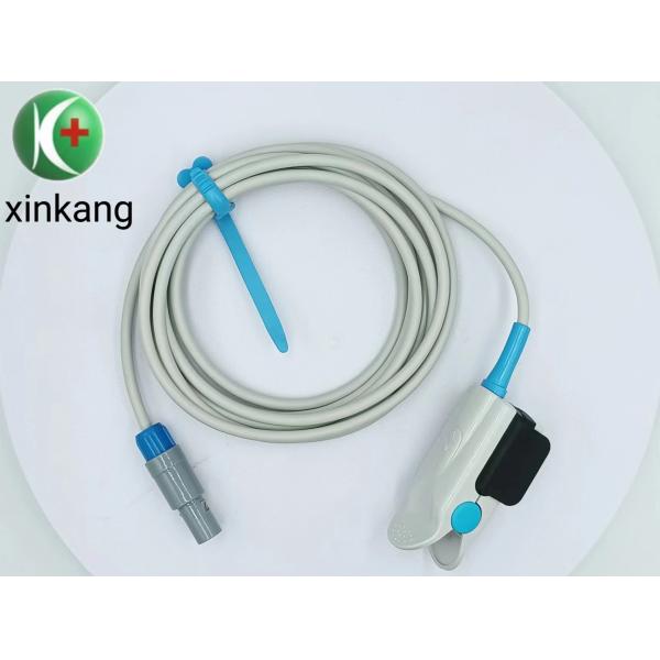 40 Degree Reusable Adult Finger Clip Spo2 Sensor 6Pin Compatible Mindray