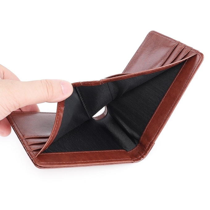 Custom Big Capacity Leather Sublimation Wallet With Multiple Card Slots For Man