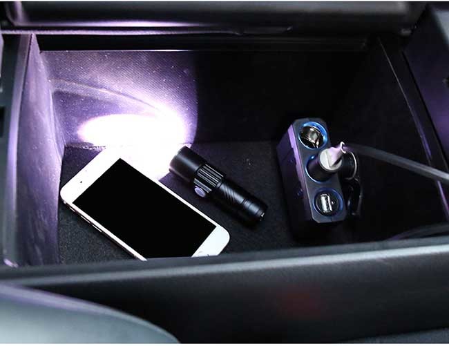 Zoomable Rechargeable LED Flashlight Magnetic Pocket Flashlight Usb Charge Torch