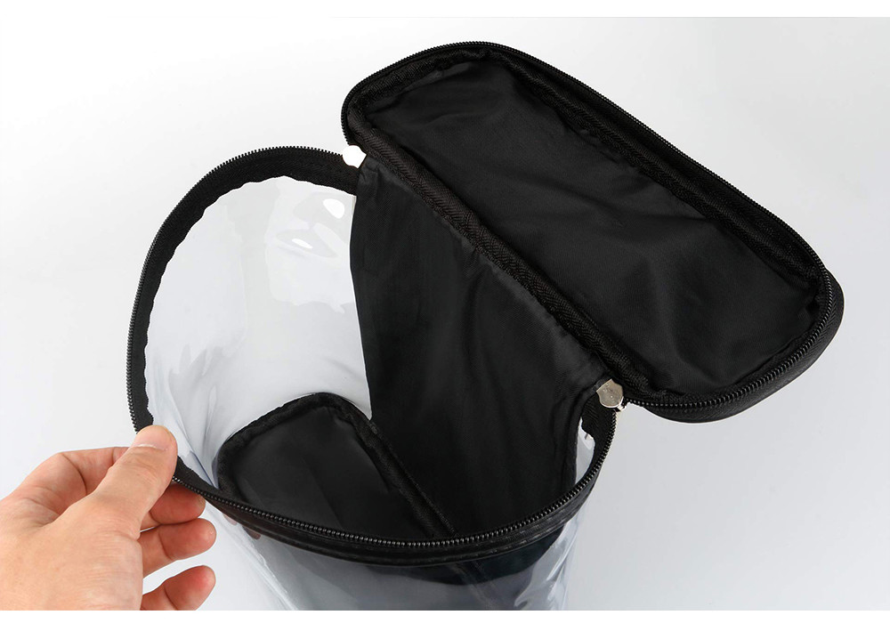 Water Resistant Portable PVC Transparent Toiletry Bag For Travel