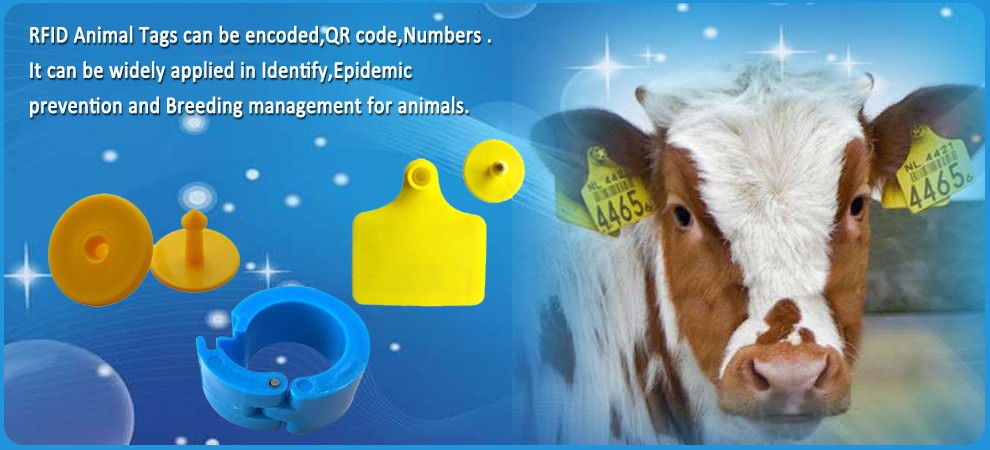 TPU RFID UHF Animal Ear Tags Plastic Alien H3 860-960MHz Frequency