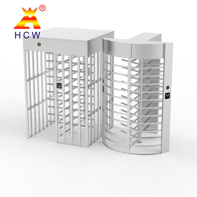 Revolving Single Door Full Height Turnstile 100W Electronic Barrier Gate For School