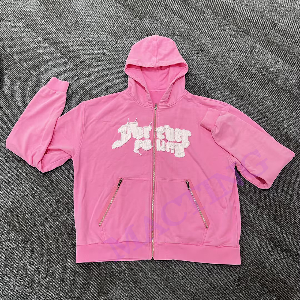 Men's Heavyweight Cotton Vintage Acid Wash Custom Streetwear Embroidered Logo Hoodie
