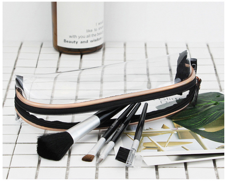 Waterproof Transparent Large Brush PVC Makeup Bag