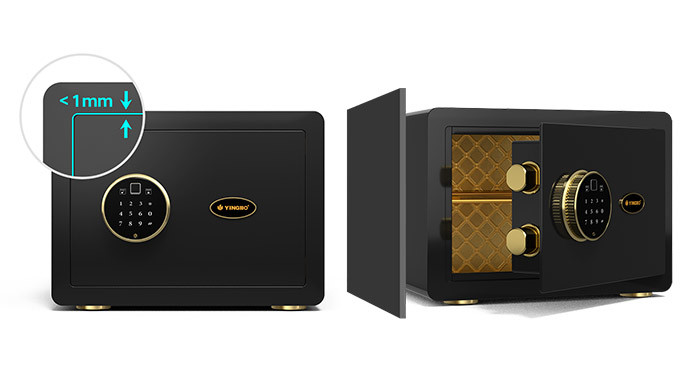 11kg Dual Alarm Home Safe Box Biometric Fingerprint Lock With Glossy Surface Treatment