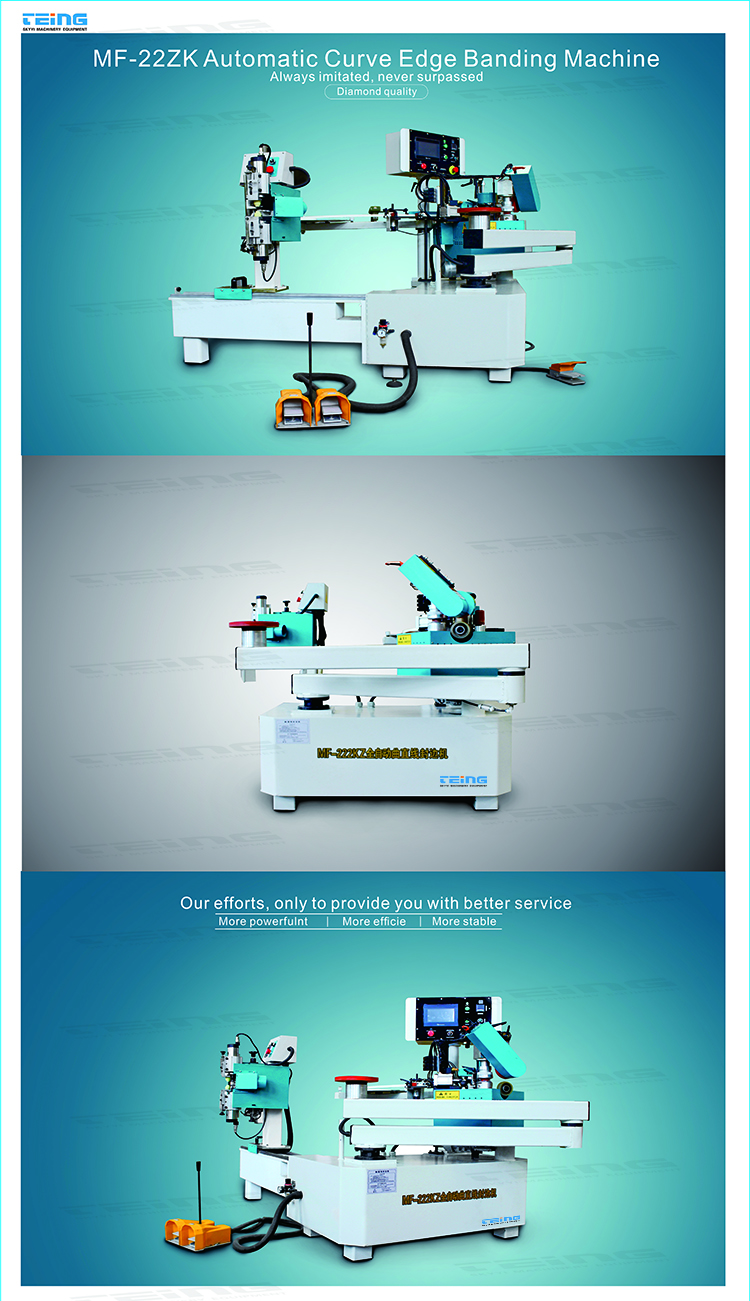 Woodworking Pvc Automatic Curve Edge Banding Edgebander Machinery