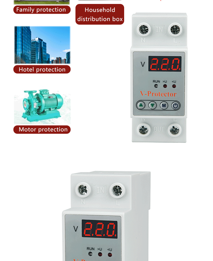 A New Generation of High-quality Intelligent control Over and Under Voltage protector