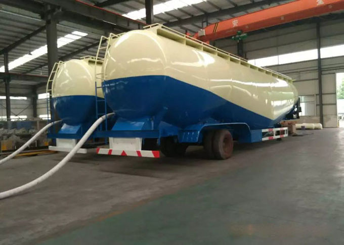 48.5cbm Mn Steel  Bulk Cement Tank Semi Trailer Truck ISO / 3C / BV / IFA / SGS