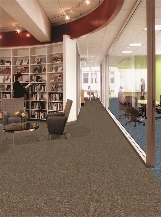 Commercial Carpet Floor Tiles / Residential Carpet Squares 380g / M2 Pile Weight