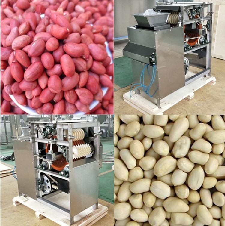 Rolling Peeling Nut Roasting Machine No Pollution Nut Shelling Machine