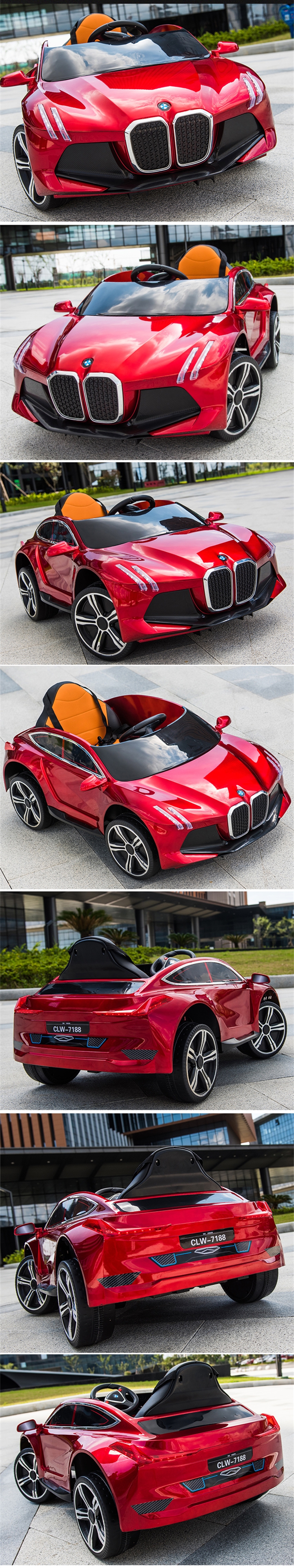 Age 3-8 Years Ride On Car Toy for Kids Mobile Phone Remote Control 12V Electric and Style