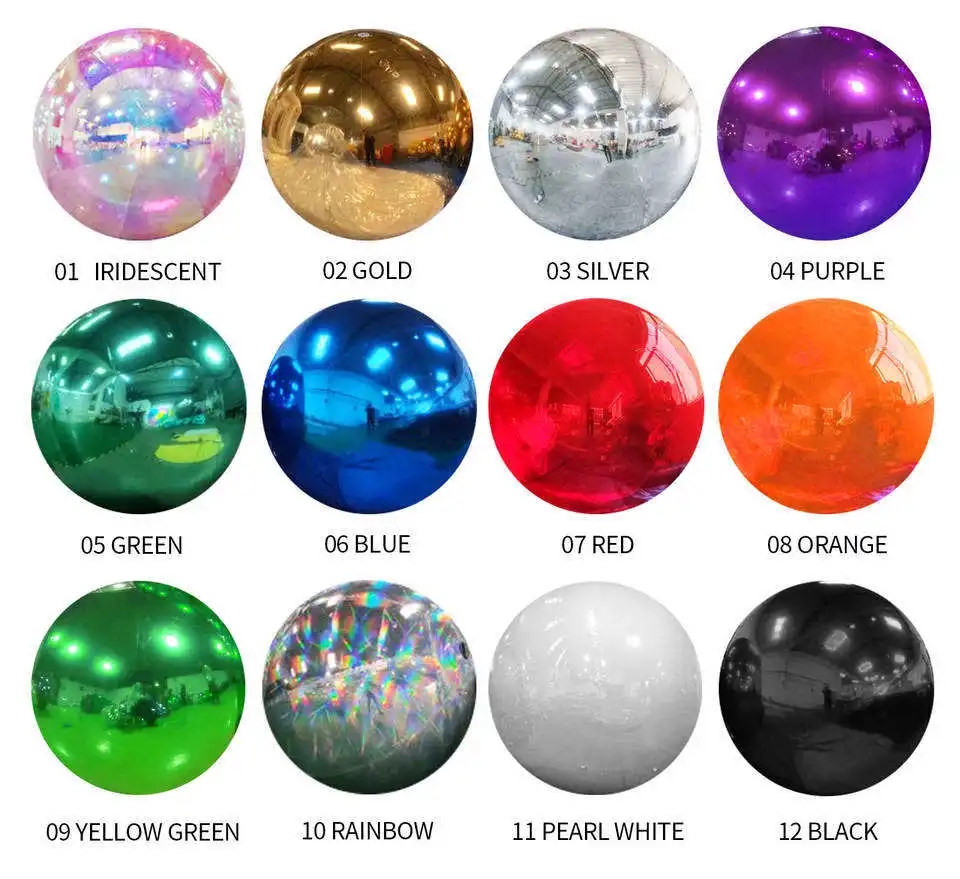 ODM Large Advertising Balloons Outdoor Floating Silver Giant