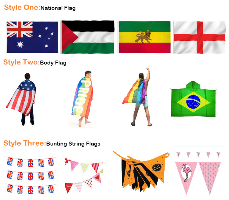 Single Side Printing Felt Pennant Banner 2ply With Nonwoven Fabric Liner