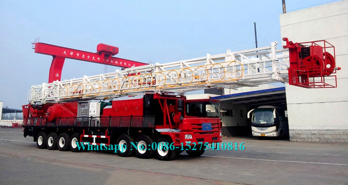 4000m Depth Truck Mounted Drill Rig / Oil Well Drilling Equipment ZJ40 / 2250CZ