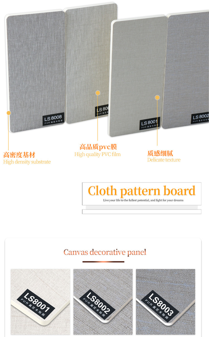 1.22m Wide Wood Veneer Bamboo Charcoal Fabric Texture 3D PVC Kitchen Wall Panels