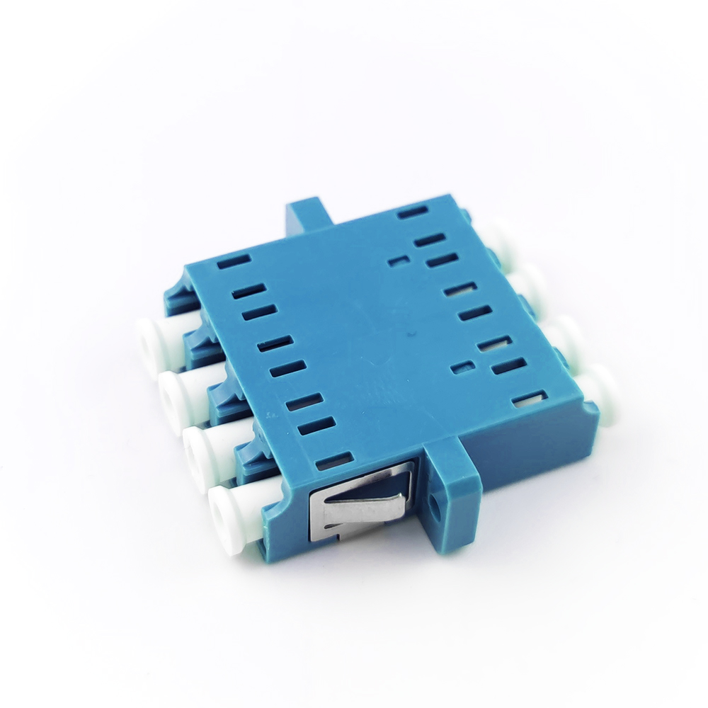 FTTH Duplex LC UPC Optic Fiber Adapter 2 Port Coupler PBT Earless Design for Networking