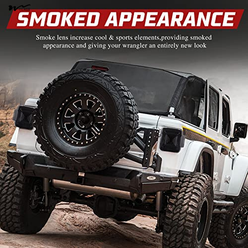 Jeep LED Tail Lights Fit Smoked Tail Lamp Brake Turn Signal Light Reverse Rear Back Light Assembly